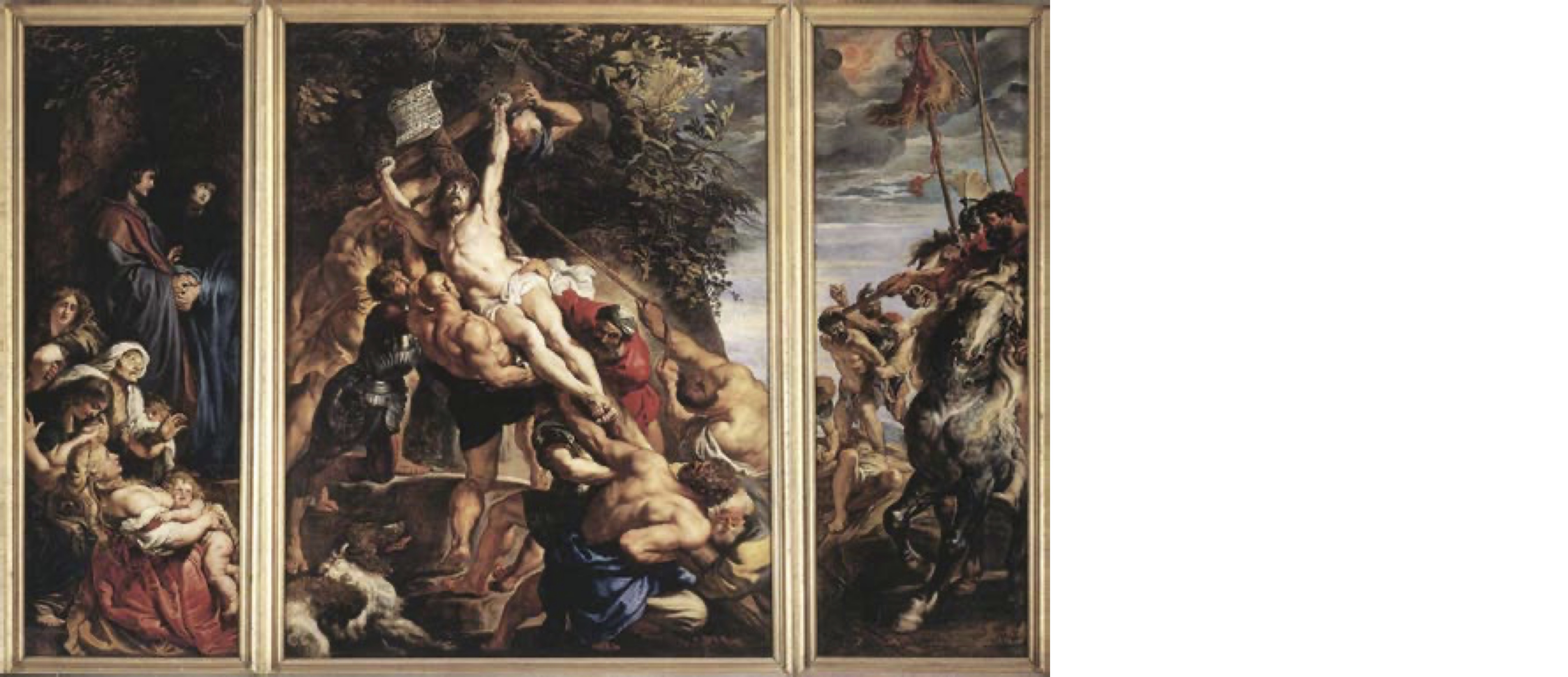 Peter Paul Rubens, La elevación de la cruz