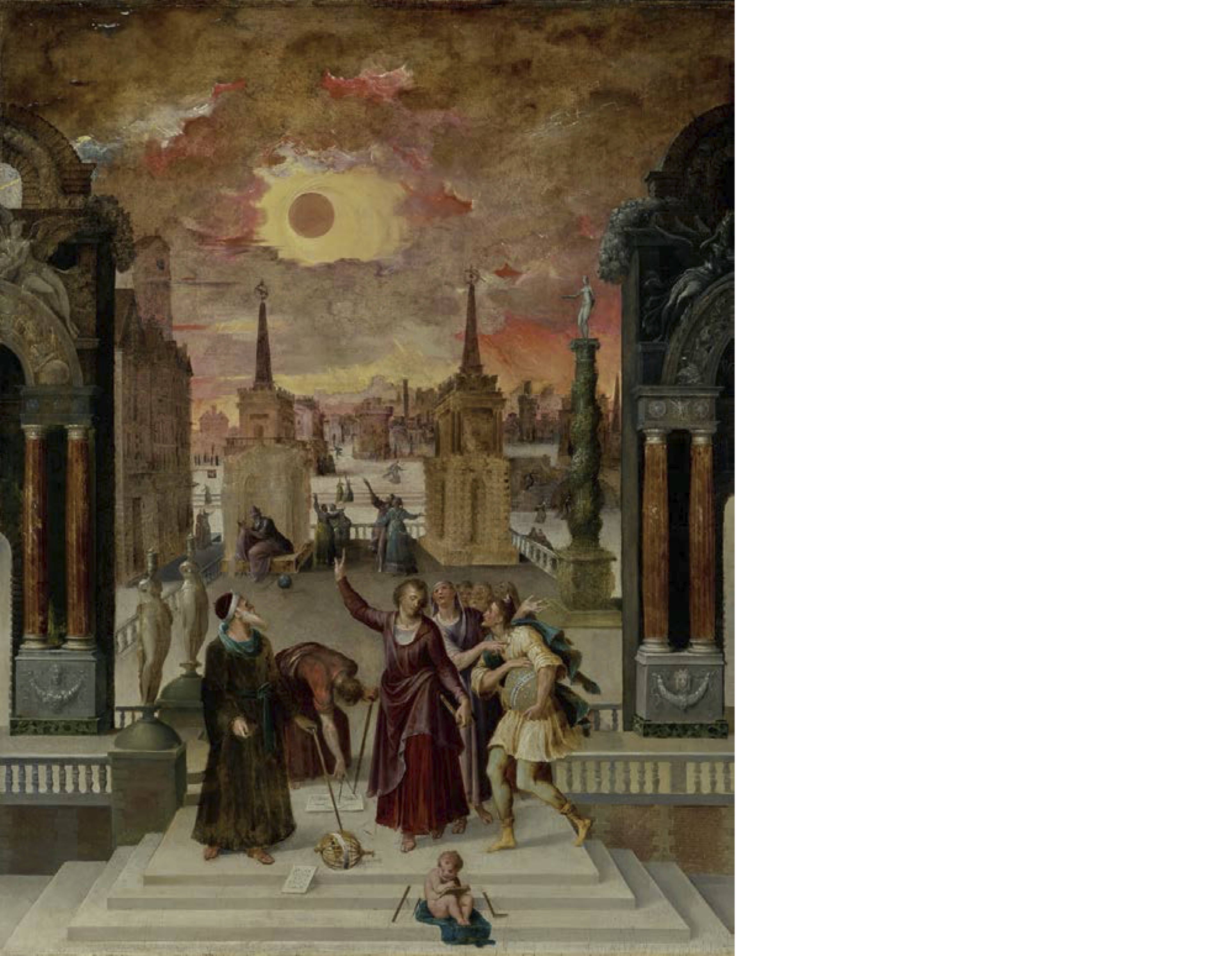 Antoine Caron, Astrónomos observando un eclipse solar (1570-80) Paul Getty Museum, Los Angeles.