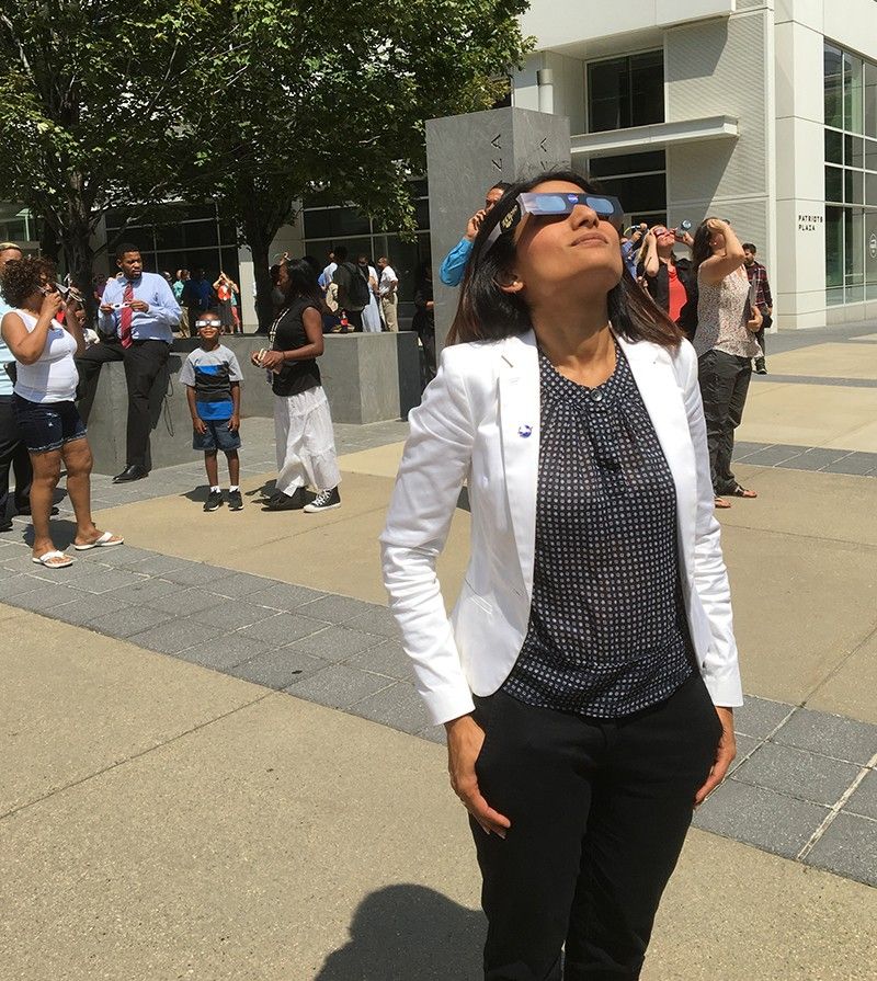 Observando un eclipse anular
